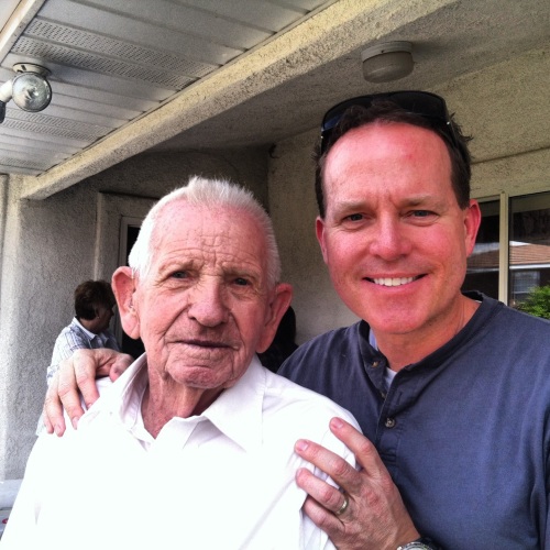 Me and Grandpa at his 95th birthday party